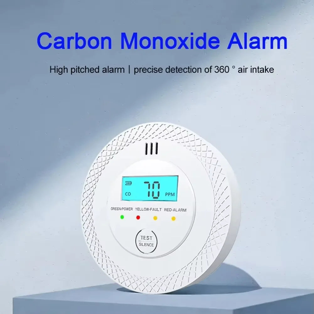 BowLift | VeiligWoon CO and Smoke Detector – Wireless with LCD Screen and Alarm