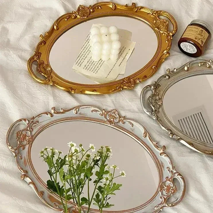 Vintage style mirror tray | Skanto