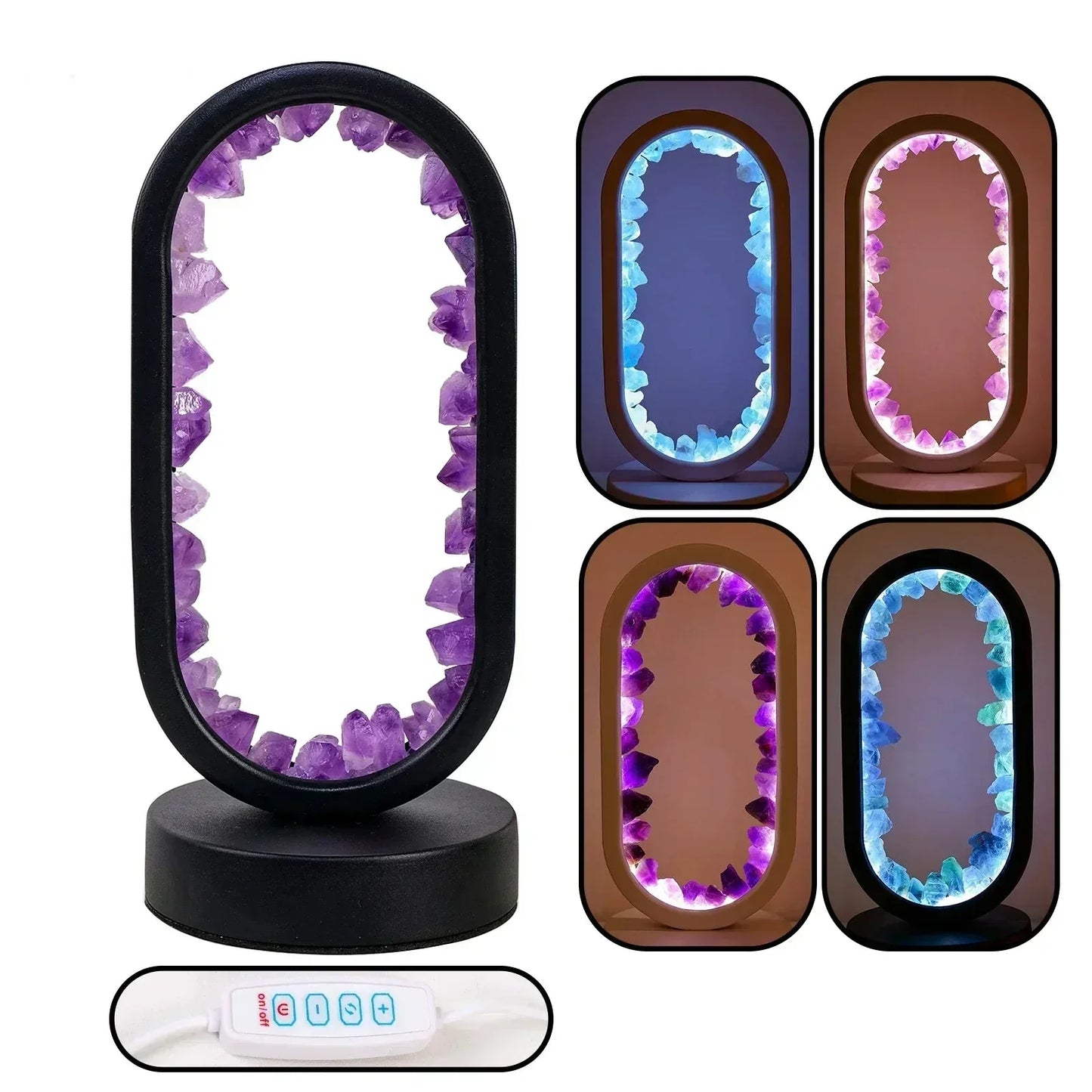 Améthystique – Elegant Natural Crystal Lighting Bowlift