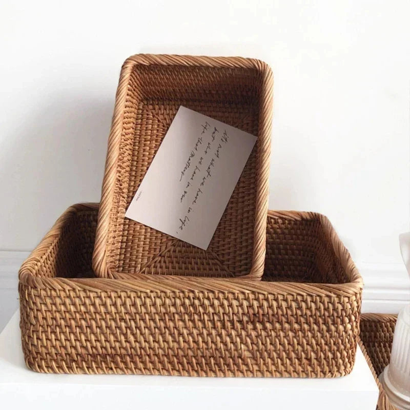 Skanto | Handwoven Rattan Willow Basket for Storage