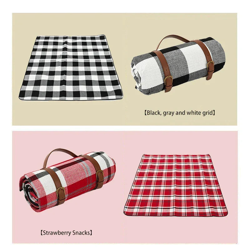 BowLift | Outdoor Plaid Picnic Blanket | Waterproof Foldable Mat