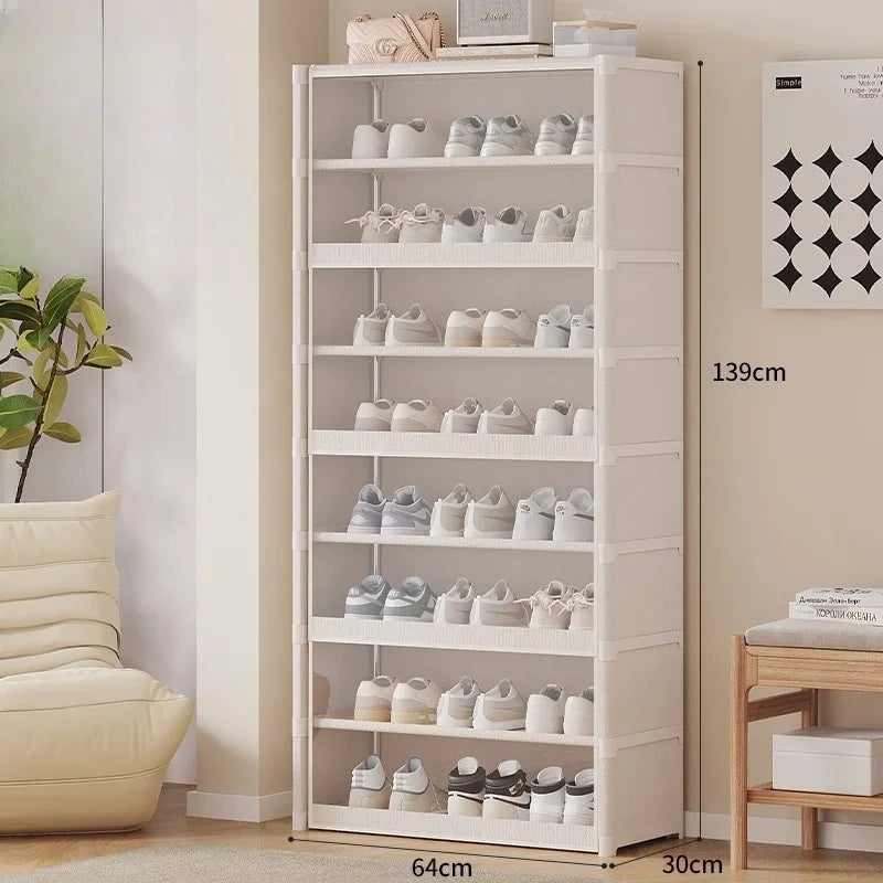 BowLift | TransRack – Transparent Multi-Layer Shoe Storage Cabinet