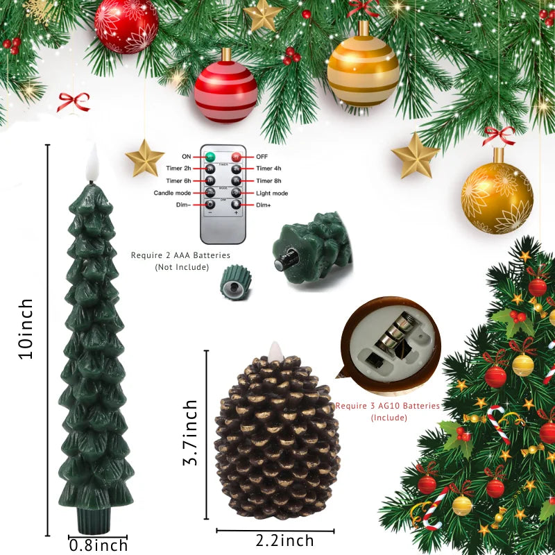 BowLift | Pinecone & Tree LED Candles