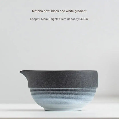 Variant image for Handcrafted Japanese Matcha Bowl Green Standard Size Ceramic-5