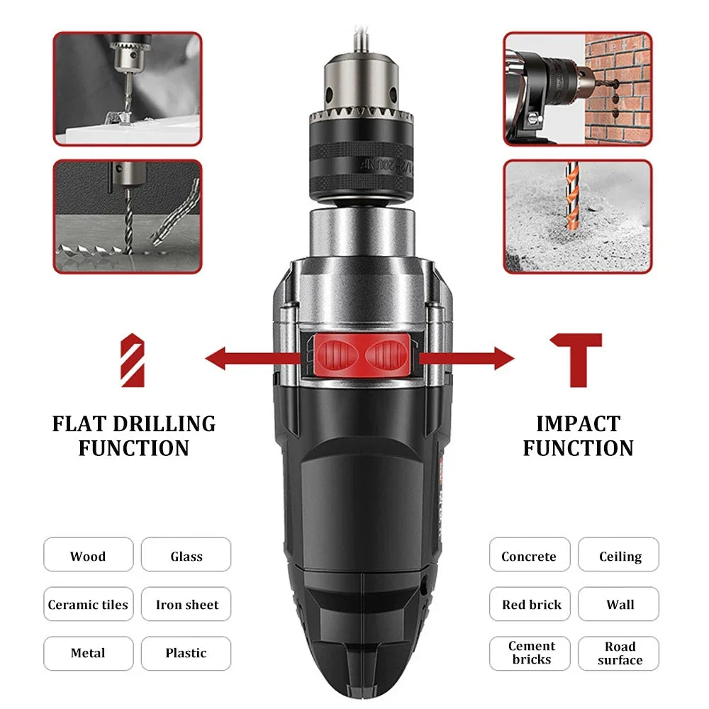 Skanto | 780W Electric Hammer Drill with Variable Speed – DrillForce