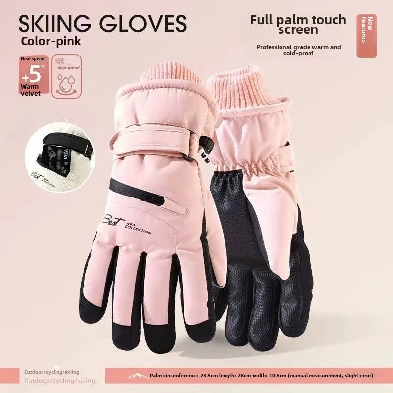 BowLift | GlacioShield Pro Gloves | Waterproof Winter Gloves | Touchscreen & Non-Slip | Warm Fleece Lining for Skiing, Cycling & Outdoor