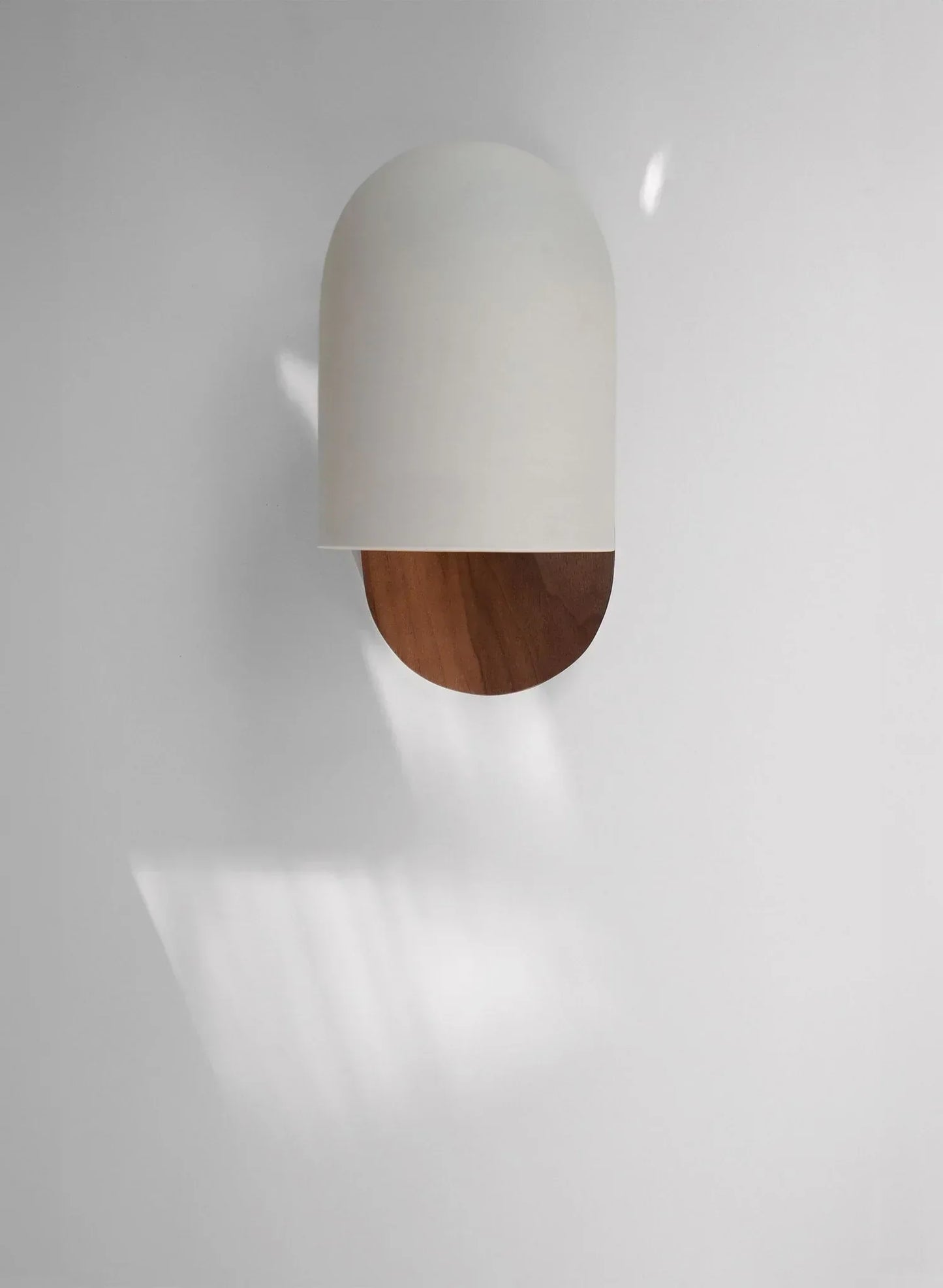 BowLift | TimberSoul – Wabi-Sabi Walnut Wall Lamp for Natural Ambience