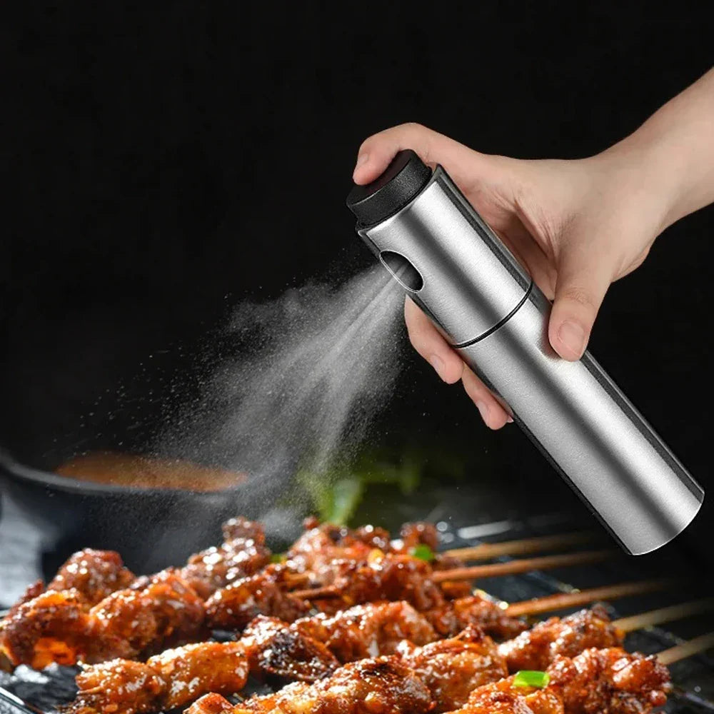 BowLift | Oil Sprayer CULINARA FineMist | 100 ml Stainless Steel Spray Bottle | For Oil, Vinegar & BBQ | Refillable & Fine Dosage
