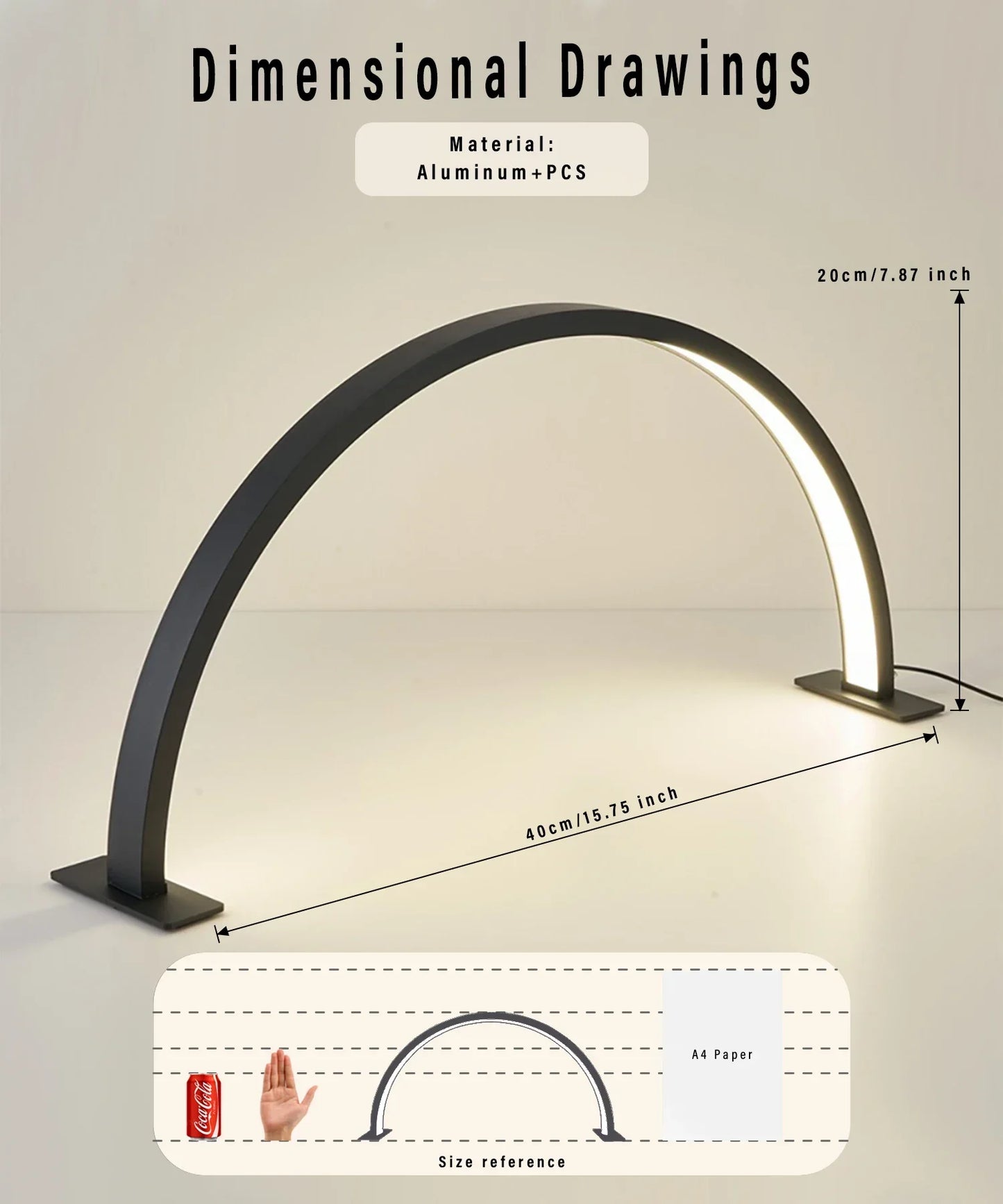 Skanto | LUNAIL LED Nail Lamp | Half-Moon Design | USB | For Nail Studio & Home