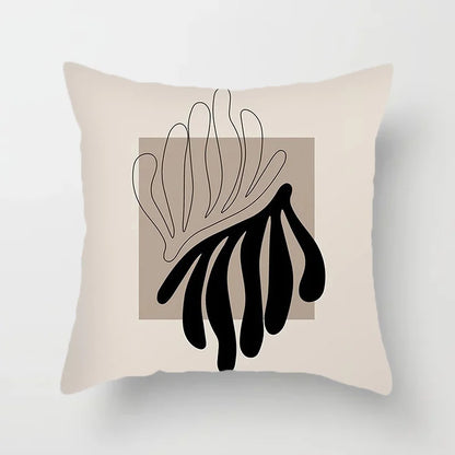Modern Art Abstract Pattern Decorative Pillow Covers Creative Line Sofa Chair Cushion Cover Home Office Decor | Skanto