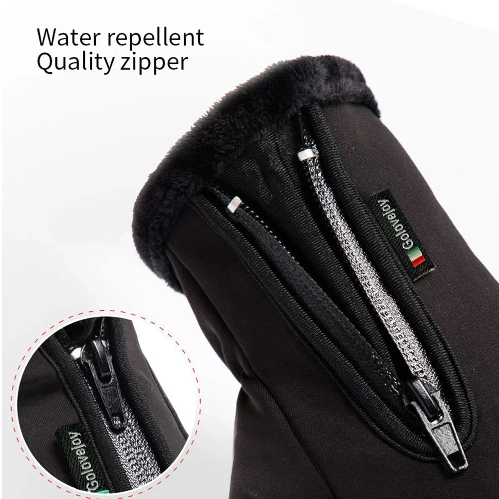 Skanto Skanto | IronRide Motorcycle Winter Gloves | Waterproof & Windproof | Fleece Lined & Touchscreen Compatible | Tactical Design