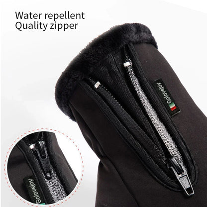 Skanto Skanto | IronRide Motorcycle Winter Gloves | Waterproof & Windproof | Fleece Lined & Touchscreen Compatible | Tactical Design