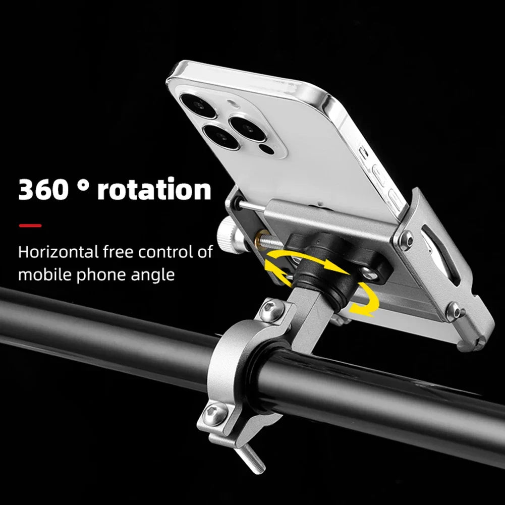 BowLift | Bicycle Phone Holder RideGrip 360 Pro | 360° Rotatable | Aluminum Alloy | Shockproof & Secure | For Bicycle, Motorcycle & E-Scooter