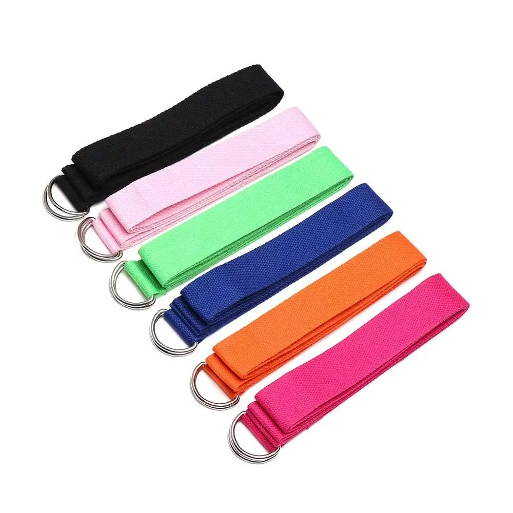BowLift | Premium Cotton Yoga Strap with Adjustable D Ring Buckle for Stretching and Pilates