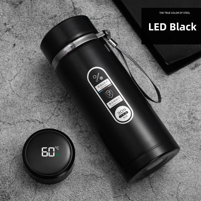 Skanto | 800ml-1L Stainless Steel Thermos – Portable Vacuum Flask with LED Temperature Display
