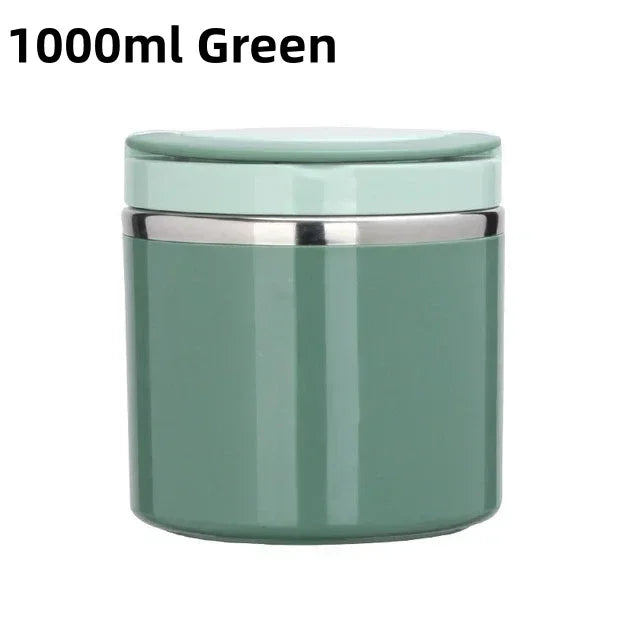 Skanto | Thermos Lunch Box | Stainless Steel Insulated Container | 630 ml / 1000 ml | With Handle & Leak-Proof