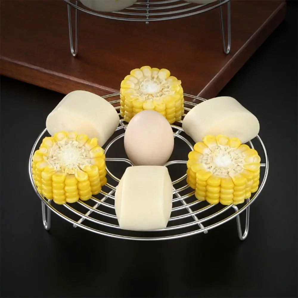 Skanto | 304 Stainless Steel Kitchen Steamer Rack - Durable Pot Steaming Trivet for Cookware