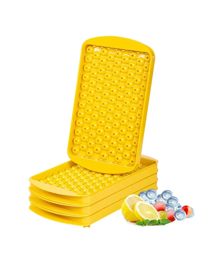 Skanto | Mini Ice Cube Tray | 104 Holes Round Ice Ball Mold | Small Crushed for Cooling Bar Cocktail Whiskey Drink | Coffee Juice Kitchen Tool