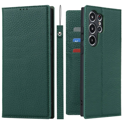 genuine leather wallet case for Samsung Galaxy S23 Ultra Bowlift