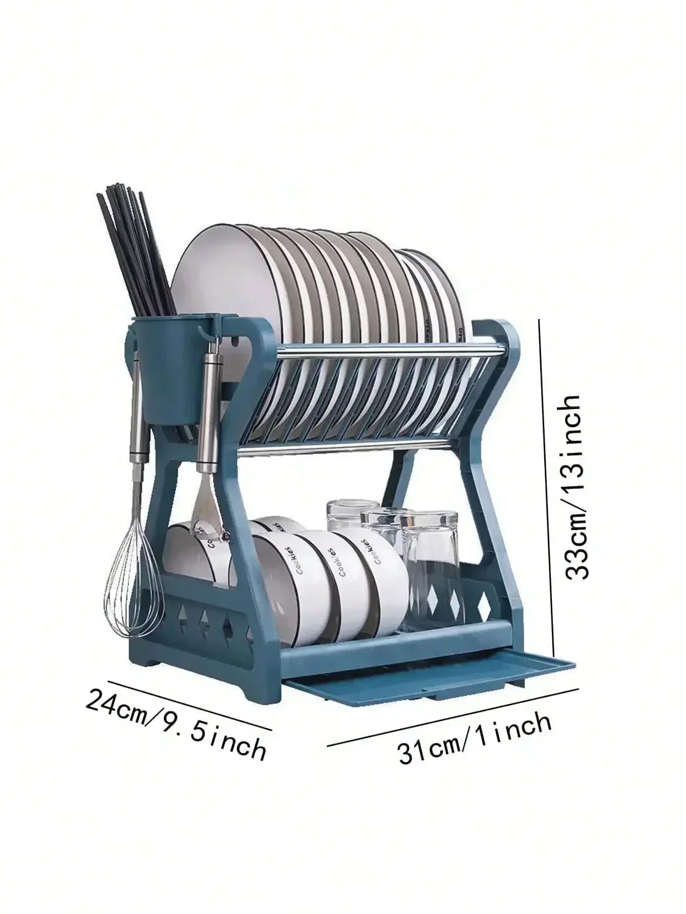 Foldable Dish Organizer – Practical Dish Drying Rack, Space-saving and Easy to Clean, Perfect for Modern Kitchens and Small Spaces | Karnz