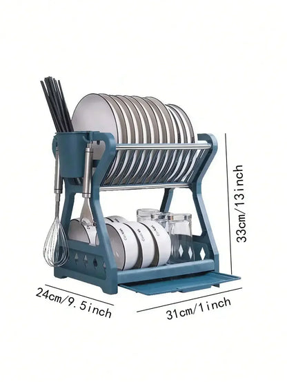 Foldable Dish Organizer – Practical Dish Drying Rack, Space-saving and Easy to Clean, Perfect for Modern Kitchens and Small Spaces | Karnz