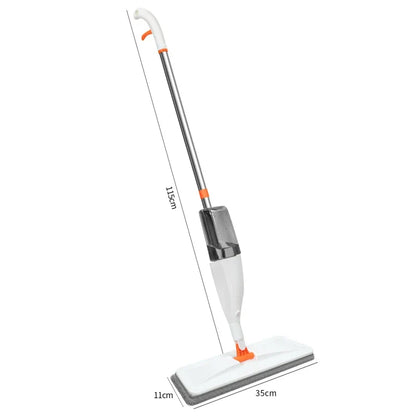 Skanto | Sprayvia Spray Mop with Microfiber Head | 360° Swivel Joint | Flat Mop System | Reusable & Eco-Friendly