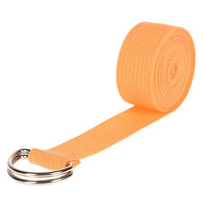 BowLift | Premium Cotton Yoga Strap with Adjustable D Ring Buckle for Stretching and Pilates