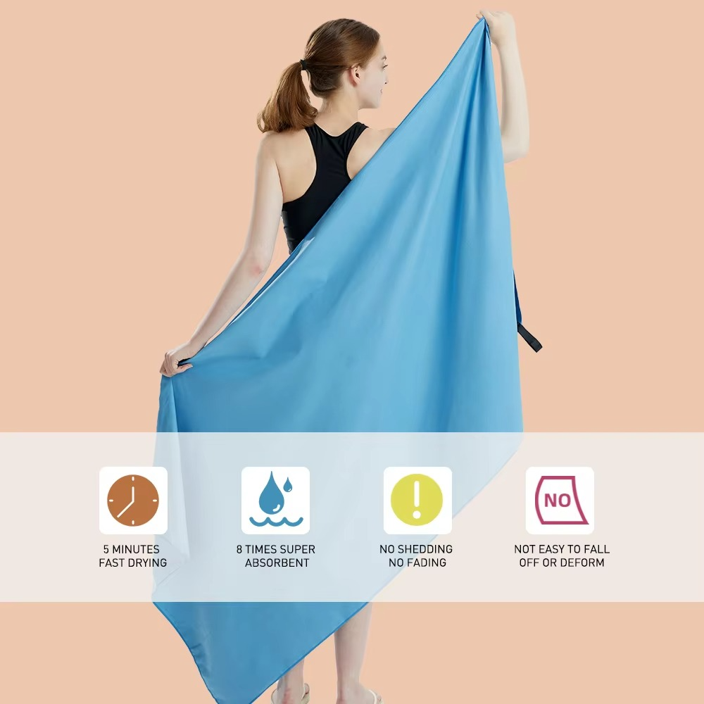 Skanto | Quick-Dry Microfiber Towel for Travel, Sports, Gym, Beach & Yoga