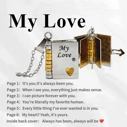 BowLift | Memory Book Hanger Necklace – Symbolic Jewelry with Loving Message