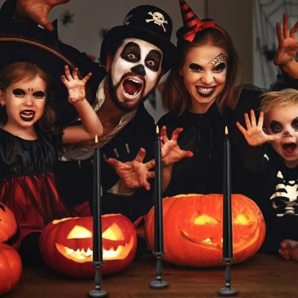 Skanto | Nightfall - Black LED Candles with Remote for Halloween