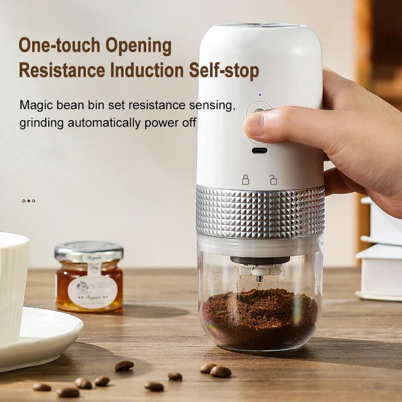 Skanto | Type-C USB Charging Professional Ceramic Grinding Core Coffee Bean Grinder Portable Coffee Machine Accessory