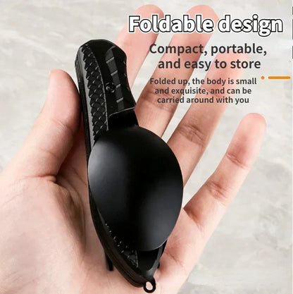 BowLift | TrailTool 3-in-1 Cutlery | Foldable & Durable | Stainless Steel with Handle | For Camping & Outdoor