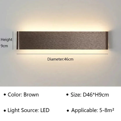 BowLift | LumiEra Modern LED Wall Lamp | Stylish Design | Warm White Light for Bedroom, Hallway & Bathroom