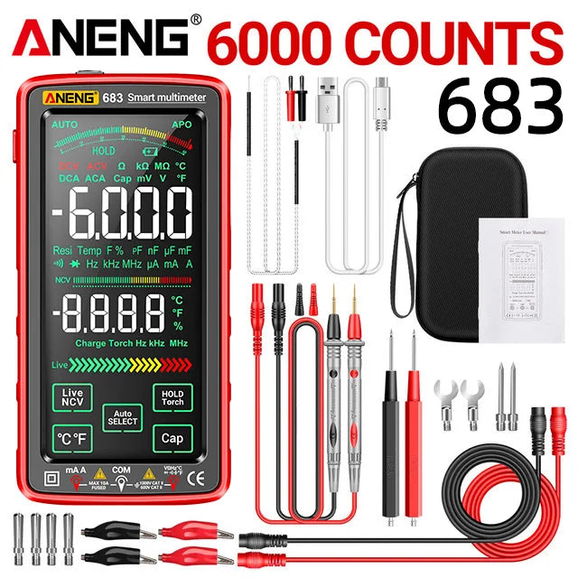 Skanto | 683 Smart Multimeter - High-End Touch, 6000 Counts, Rechargeable