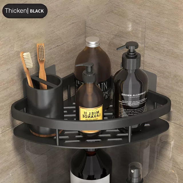 BowLift | Stylish & Practical No-Drill Shower Corner Shelf – Space-Saving Bathroom Storage Rack