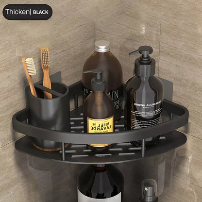 BowLift | Stylish & Practical No-Drill Shower Corner Shelf – Space-Saving Bathroom Storage Rack