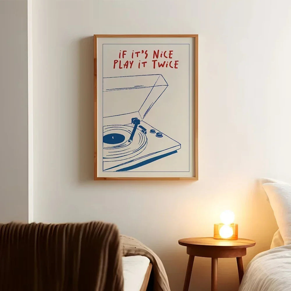 If It's Nice, Play it Twice Wall Art | Bowlift