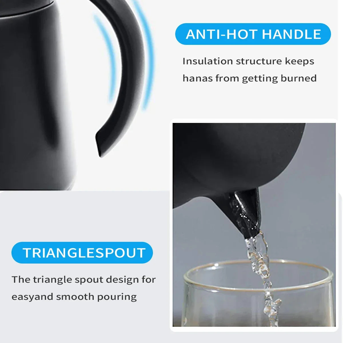 Skanto | ThermoBrew Insulated Carafe | Stainless Steel 304 | Double Wall & Vacuum Insulated | 6h Hot / 12h Cold | 0,5 L