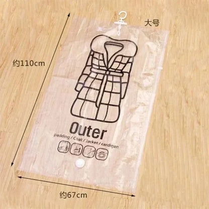 BowLift | VACUUM STORAGE BAGS – Hanging Vacuum Storage Bags for Clothes – Space Saving & Dustproof (Set of 3)