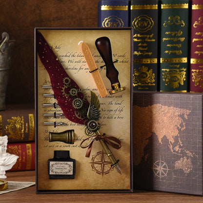 Skanto | Phoenix Feather Mechanical Calligraphy Pen Set