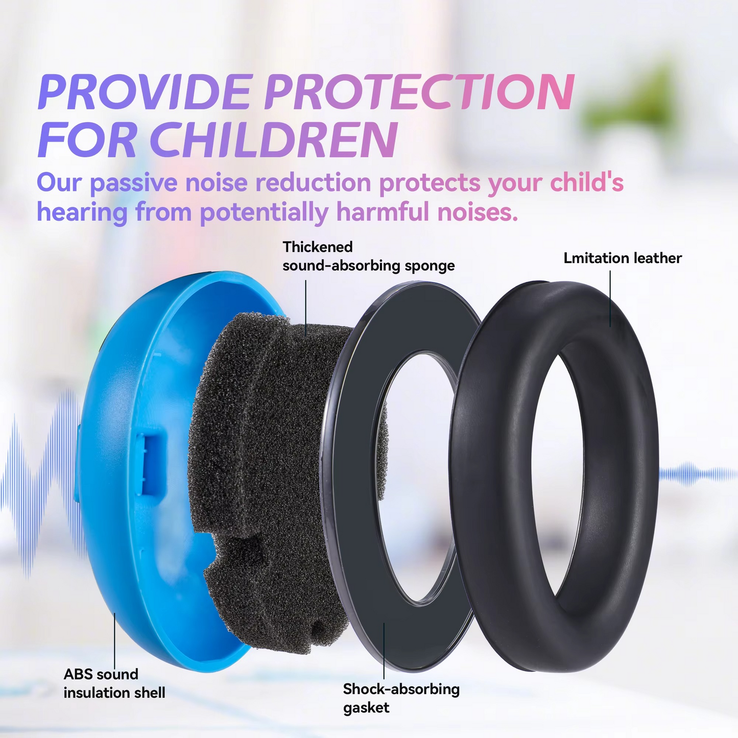 BowLift | Kids Noise Reduction Earmuffs for Sleep and Focus