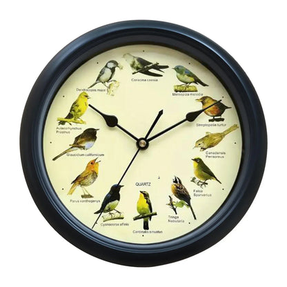 BirdSong Clock – 10 Inch Wall Clock for Stylish Interior Bowlift