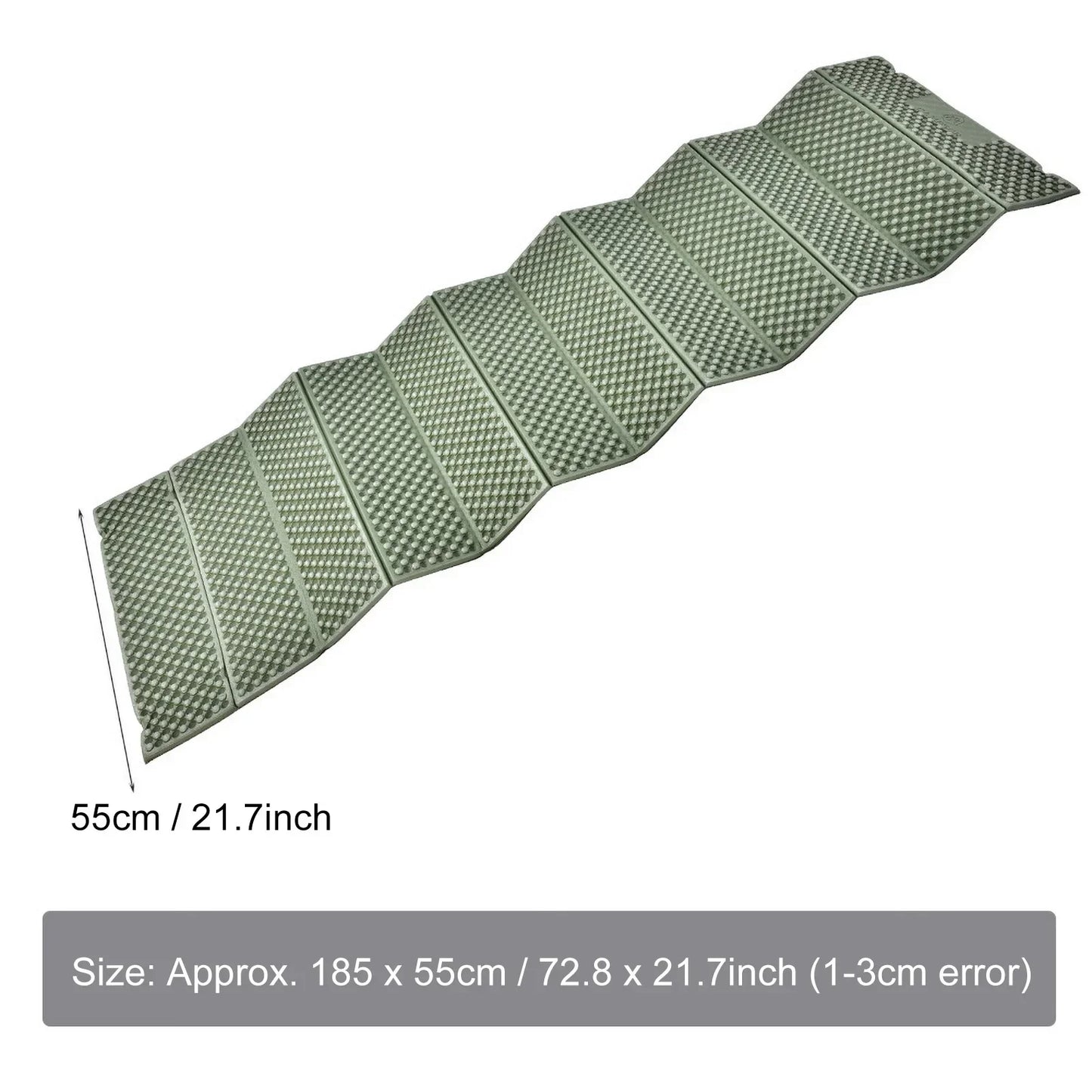 Skanto | TrekLuma Folding Sleeping Pad | Ultralight & Waterproof | Egg-Groove Comfort | For Outdoors & Camping