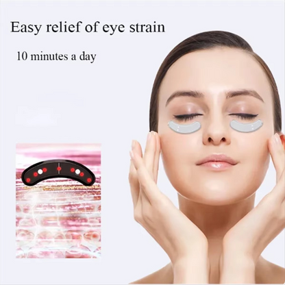 BowLift | Mini Eye Massager with EMS Microcurrent and Gentle Heat Therapy for Dark Circles and Wrinkle Care