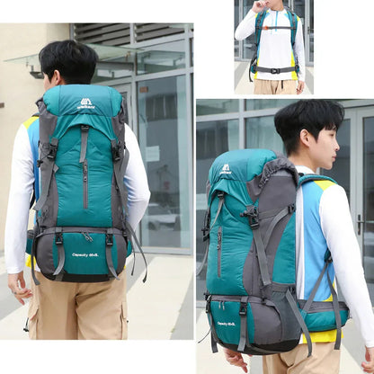 Alpivento 70L Trekking Backpack with Rain Cover | Skanto