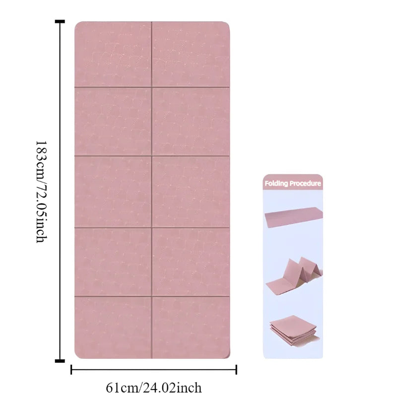 BowLift | YogaMat FlexFold | Foldable & Lightweight | Double-Sided Non-Slip | Eco-Friendly TPE