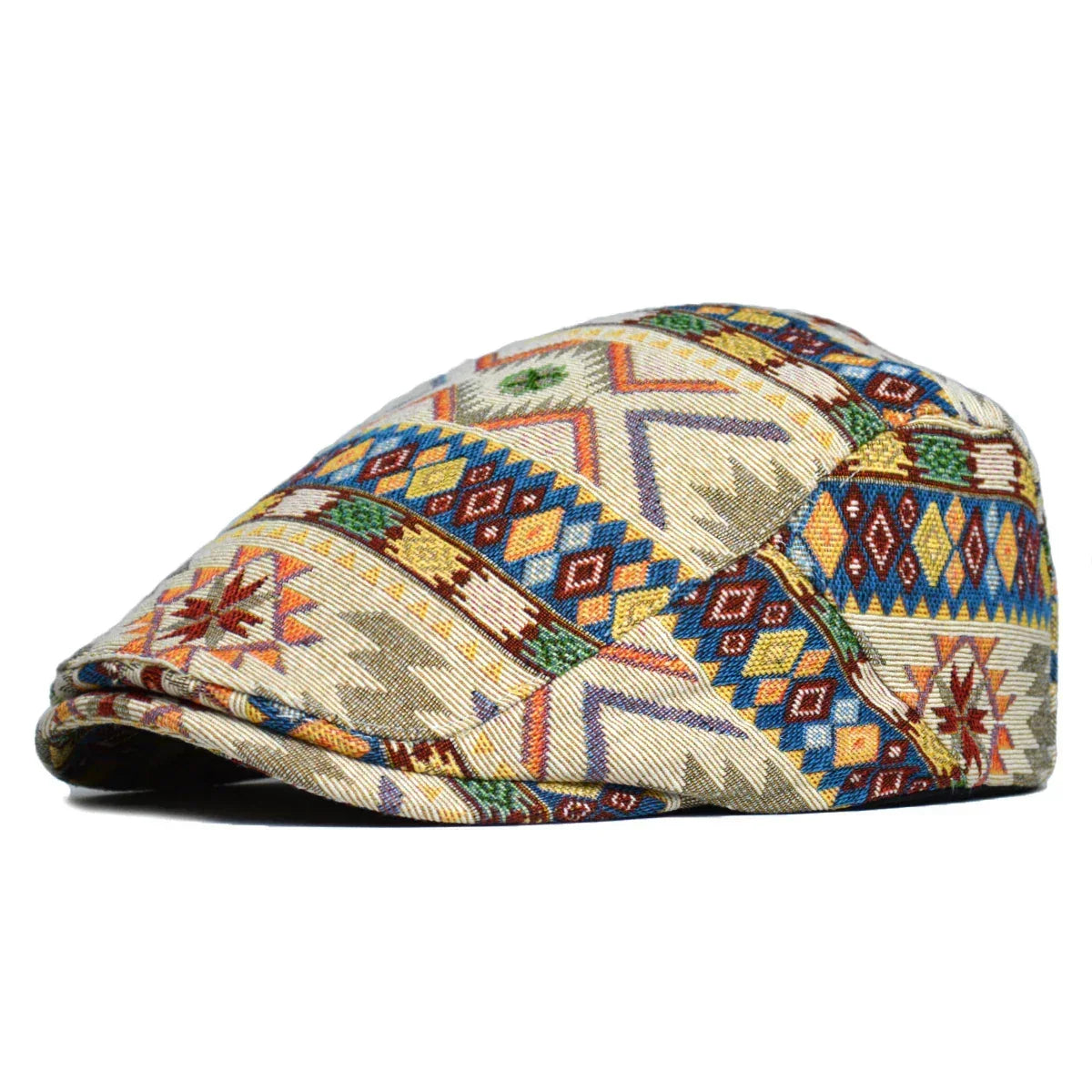 Skanto | Colorful Retro Flat Cap – Vintage-Inspired Cotton Hat for All Seasons