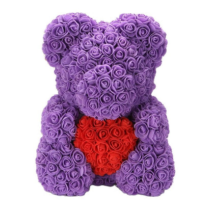 BowLift | Artificial Rose Flowers Teddy Bear
