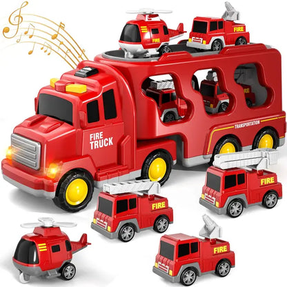 Skanto | Double-Decker Toy Truck with Mini Cars and Music
