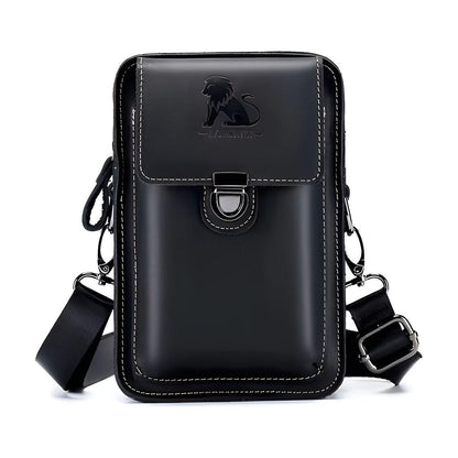 BowLift | Vidal Bag – Functional Leather Waist Bag for Men with Adjustable Strap and Multi-Pocket Design